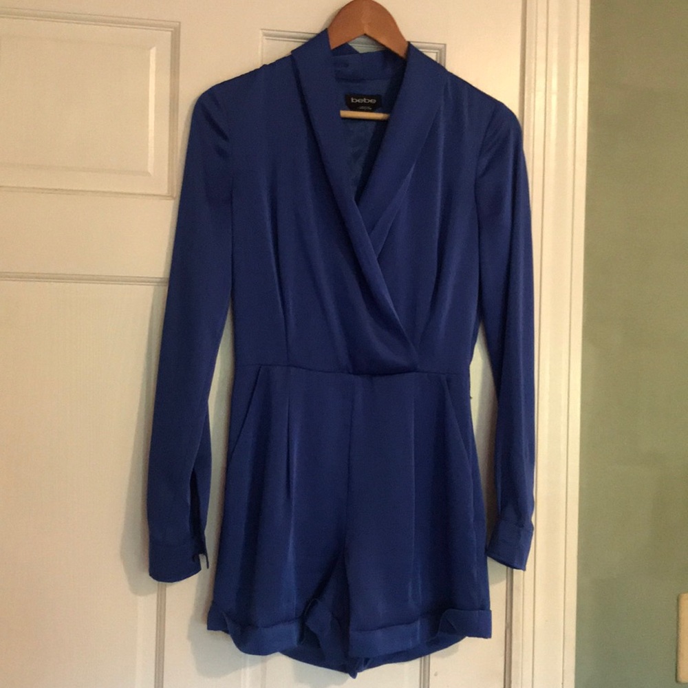 Royal blue Bebe romper!